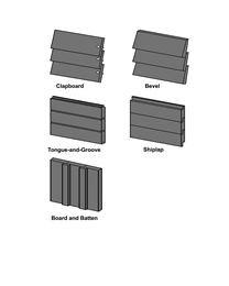 Types of wood siding