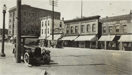 Left to right are the Cardinal Hotel, 416-18 East Wilson Street; Lake City House, 502 East Wilson Street; Louis Russos candy store, 504 East Wilson Street; Herman Klueter grocery & real estate, (continued on image record)