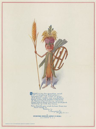 Prospy's body was mad of an ear of corn