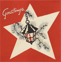 Holiday, card, historical image