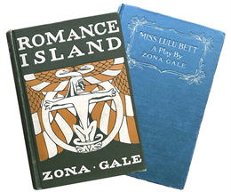The books, Romance Island, published in 1906; and, Miss Lulu Bett, written by Zona Gale