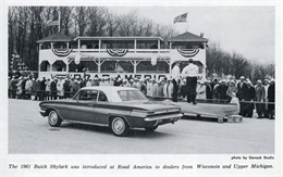 The 1962 Buick Skylark is introduced to dealers in 1961