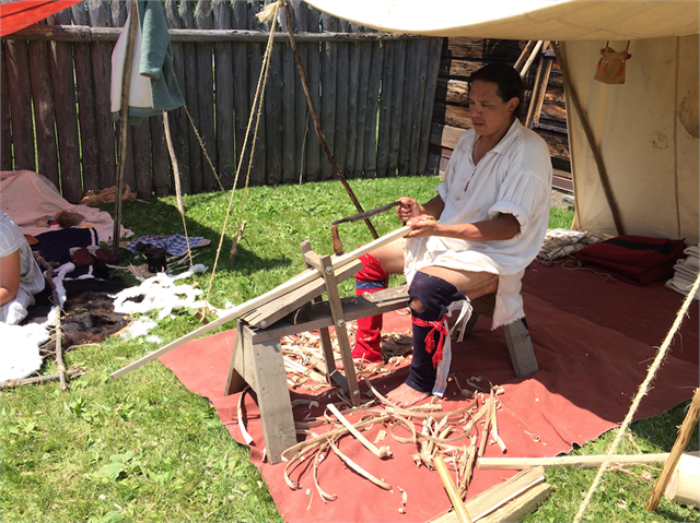 Madeline Island Fur Trade Reenactor