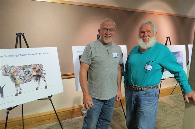 Attendees were able to casually review the new museum concept renderings prior to the start of the session.