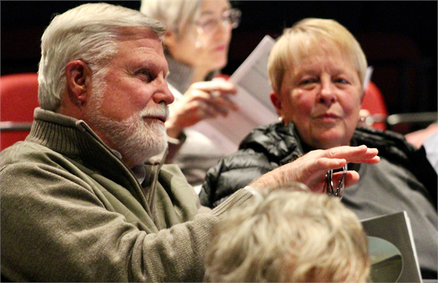 A man offers his thoughts during the Wisconsin Historical Society's "Share Your Voice" new museum listening session May 9, 2019 at the Phipps Center for the Arts in Hudson.