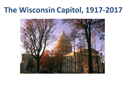 Image of first presentation slide for The Wisconsin Capitol PowerPoint presentation