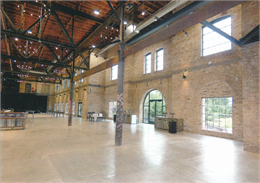 Photograph of Garver Feed Mill building interior