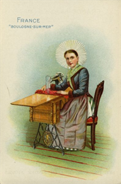 French Singer Advertising card, 1892. WHI 57867.