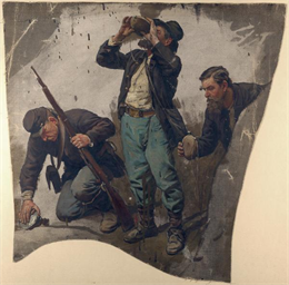 Painting of Civil War soldiers.