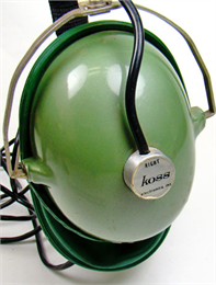 Green Koss headphones from 1958.