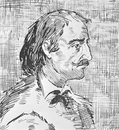 Head and shoulders sketch of Pierre Esprit Radisson.