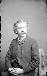 A studio portrait of H.H. Bennett, the Wisconsin Dells photographer