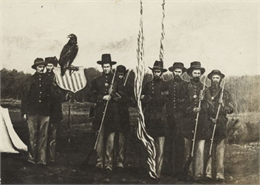 Old Abe and His Regiment Color Guard, WHI 78934