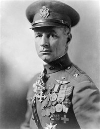 Head and shoulders portrait of General Mitchell in full military dress.