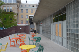 Glass block storefront