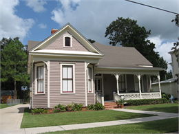 Grey and white house