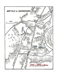 Map of the Battle of Kernstown, 1862.