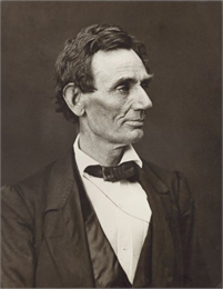 President Abraham Lincoln, 1860. WHI 23664
