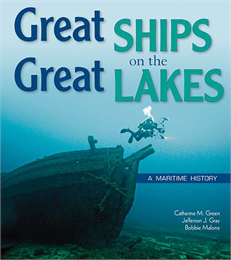 The cover of 'Great Ships on the Great Lakes'