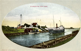 View of the Sturgeon Bay ship canal.