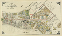 Map of the east side of Madison from 1911.