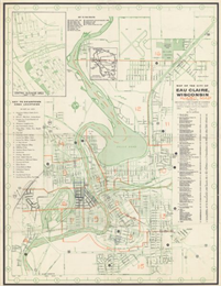 Map of Eau Claire.