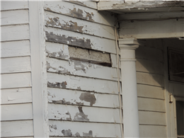 Image of peeling paint.