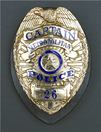 Police captain's badge prop