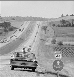 Atomic evacuation route on Highway 41