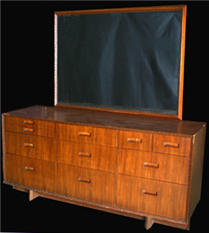 Chest of drawers designed by Frank Lloyd Wright
