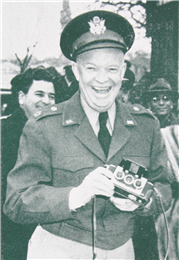 General Dwight D. Eisenhower with his Stereo Realist camera
