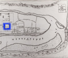 Topographical view of the site of Fort Crawford