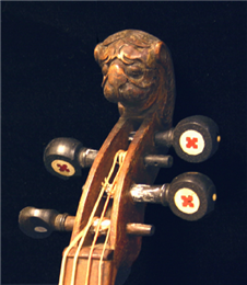 Detail of the violin