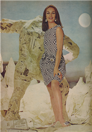 Second paper dress shown in an issue of Life Magazine