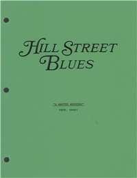 Hill Street Blues script cover