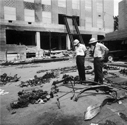 Authorities review debris