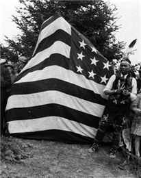 Unveiling of Chief Kahquados's grave marker