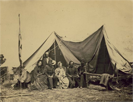Camp of the 2nd Wisconsin, WHI 33489.