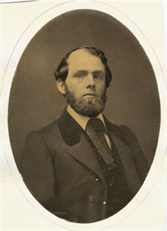 Portrait of Cassius Fairchild of Madison, the eldest son of Jairus Fairchild, about 1859.