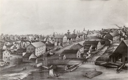 Drawing of Mayville, Wisconsin