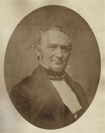 Quarter-length oval portrait of James Duane Doty.