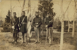 Four Union Soldiers with a Flag, WHI 33546.