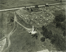 Aerial view of the site of the Confederate surrender in 1865.