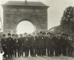 Reunion of the Grand Army of the Republic at Camp Randall, members of the 15th Wisconsin Volunteer Infantry (the mostly Scandinavian unit commanded by Colonel Hans Heg).