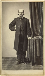 Carte-de-visite portrait of Elisha W. Keyes.