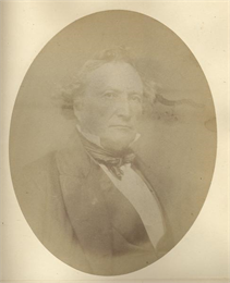 Quarter-length oval portrait of Solomon Juneau.