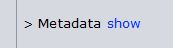 Show metadata fields