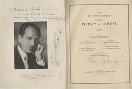 Autographed Progy and Bess Score