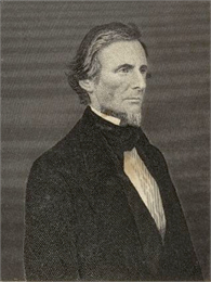 Portrait of Jefferson Davis.