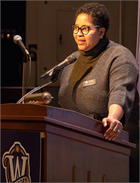 Tanika Apaloo, the Society’s Community Engagement and Diversity Liaison, served as host for the Feb. 19 session at the Society headquarters, which was the first of five scheduled to be held in Madison.